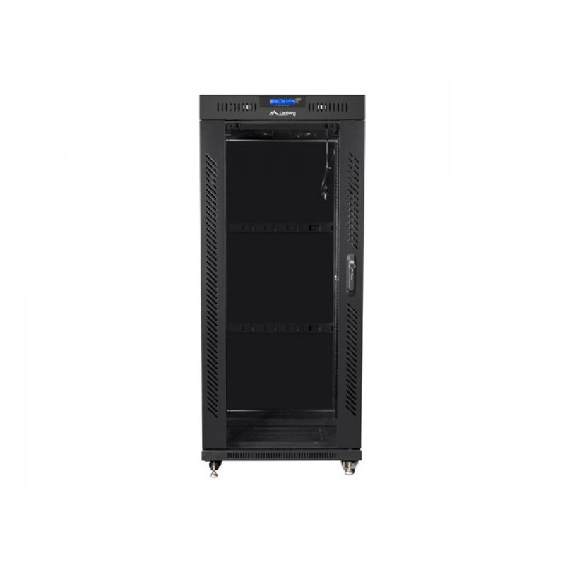 Lanberg FF01-6827-12BL rack cabinet 27U Freestanding rack Black
