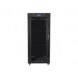 ARMARIO LANBERG RACK 19" 22U 800X1000 FLAT PACK NEGRO PUERTA CRISTAL CON LCD