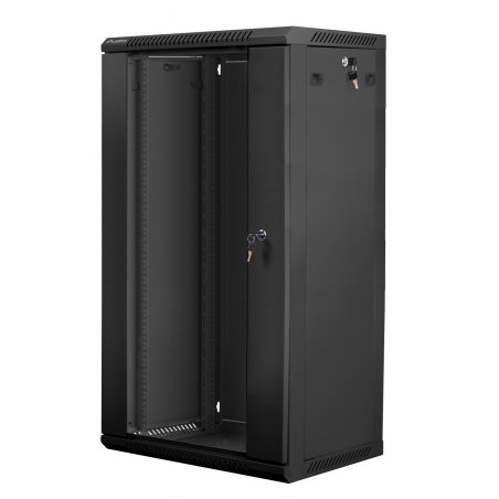 Lanberg WF01-6422-10B étagère 22U Rack monté sur le mur Noir