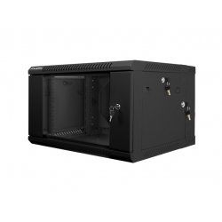 Lanberg WF02-6606-10B étagère 6U Rack monté sur le mur Noir