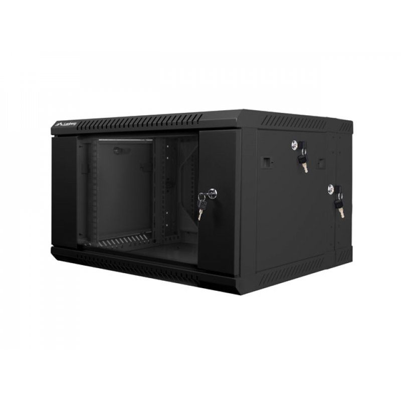 Lanberg WF02-6606-10B étagère 6U Rack monté sur le mur Noir
