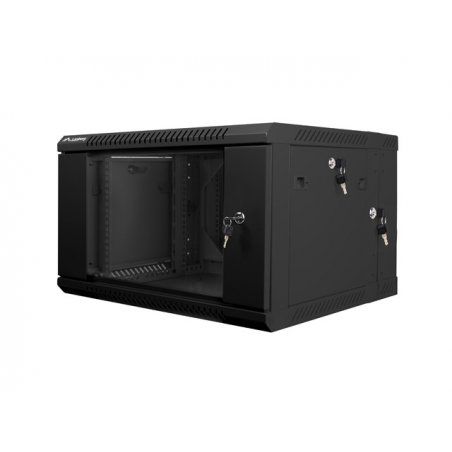 Lanberg WF02-6606-10B étagère 6U Rack monté sur le mur Noir