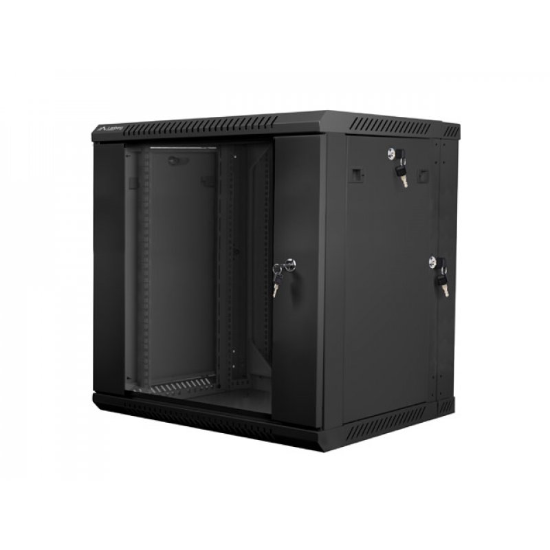 Lanberg WF02-6612-10B étagère 12U Rack monté sur le mur Noir