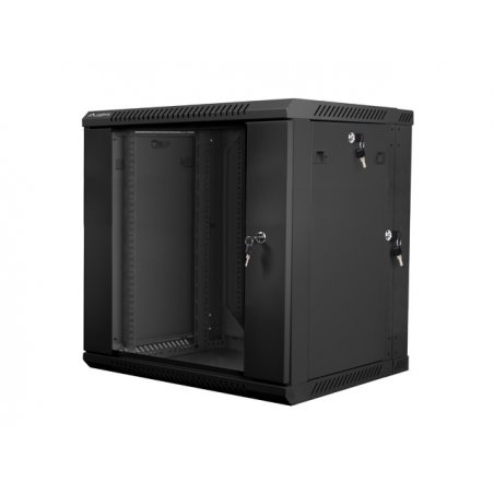 Lanberg WF02-6612-10B étagère 12U Rack monté sur le mur Noir