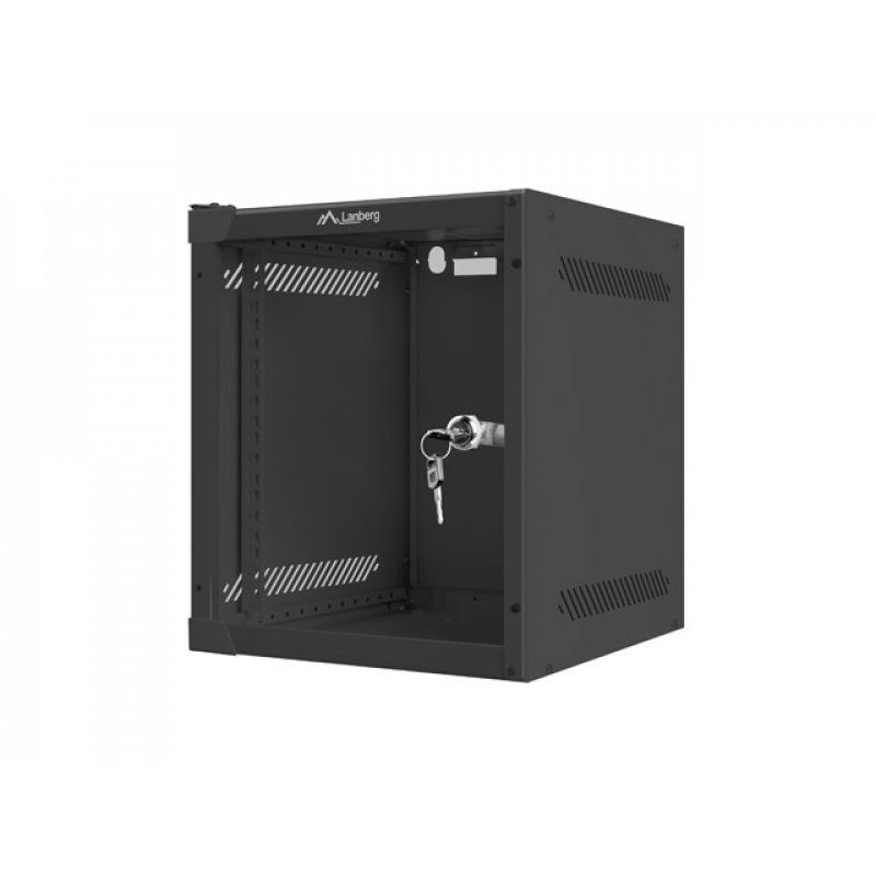 Lanberg WF10-2306-10B rack cabinet 6U Wall mounted rack Black