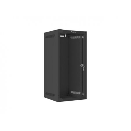 Lanberg WF10-2312-10B rack cabinet 12U Wall mounted rack Black
