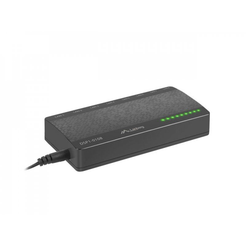 Lanberg DSP1-0108 commutateur réseau Non-géré Fast Ethernet (10/100) Noir