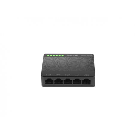 Lanberg DSP1-1005 commutateur réseau Non-géré Gigabit Ethernet (10/100/1000) Noir, Gris