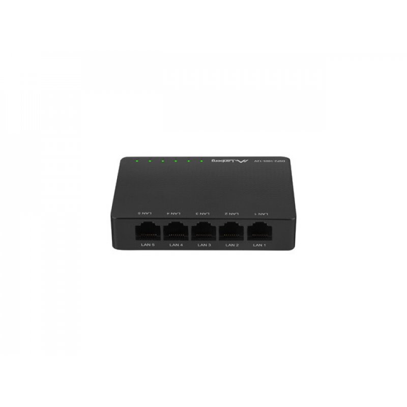 Lanberg DSP2-1005-12V network switch Unmanaged Gigabit Ethernet (10/100/1000) Black