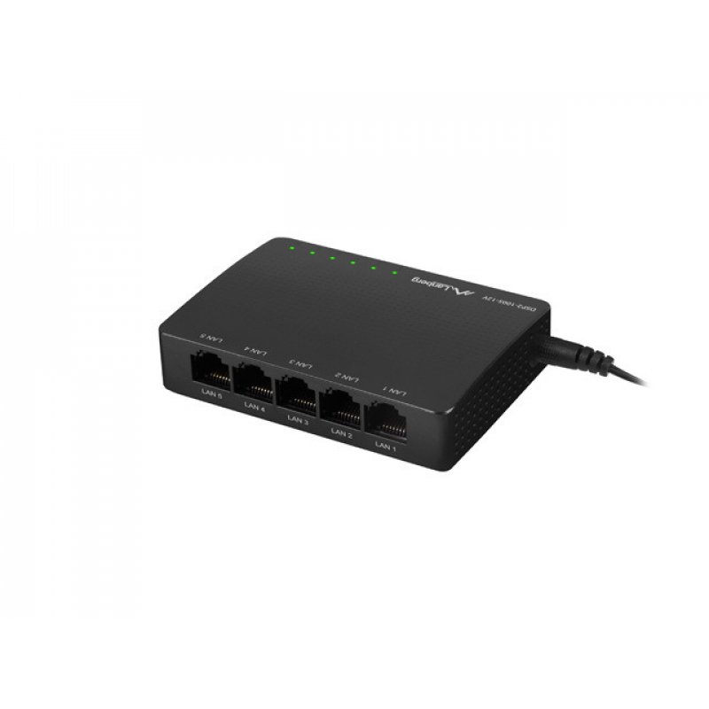 SWITCH LANBERG 5 PUERTOS GIGABIT RJ45 ETHERNET