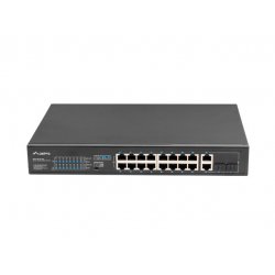 Lanberg RSFE-16P-2C-250 commutateur réseau Non-géré Gigabit Ethernet (10/100/1000) Connexion Ethernet, supportant