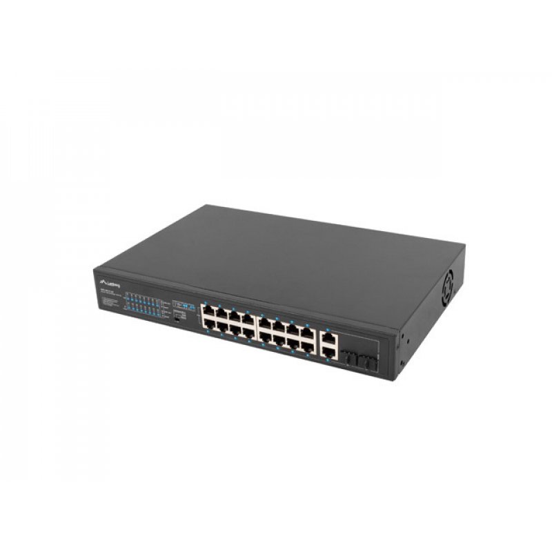 Lanberg RSFE-16P-2C-250 commutateur réseau Non-géré Gigabit Ethernet (10/100/1000) Connexion Ethernet, supportant