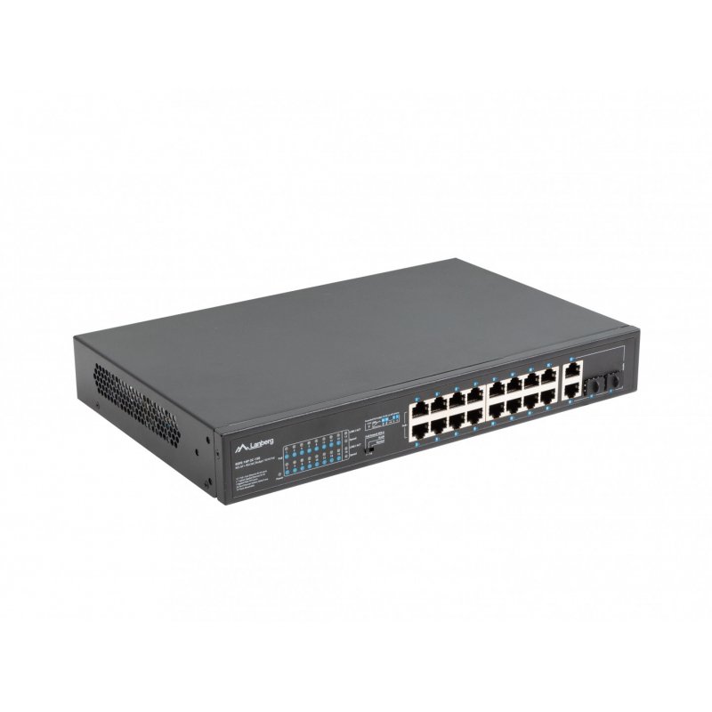 Lanberg RSFE-16P-2C-150 commutateur réseau Non-géré Gigabit Ethernet (10/100/1000) Connexion Ethernet, supportant