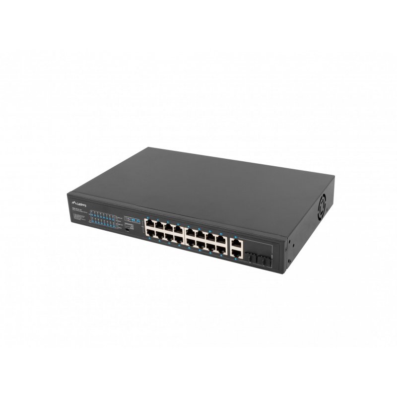 Lanberg RSFE-16P-2C-150 commutateur réseau Non-géré Gigabit Ethernet (10/100/1000) Connexion Ethernet, supportant