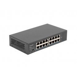 Lanberg RSGE-16 network switch Unmanaged Gigabit Ethernet (10/100/1000) 1U Black