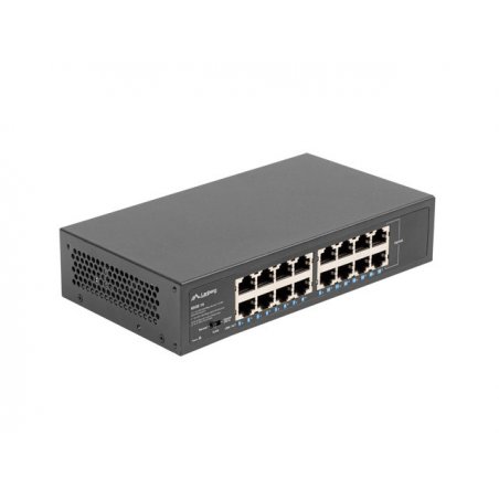 Lanberg RSGE-16 commutateur réseau Non-géré Gigabit Ethernet (10/100/1000) 1U Noir