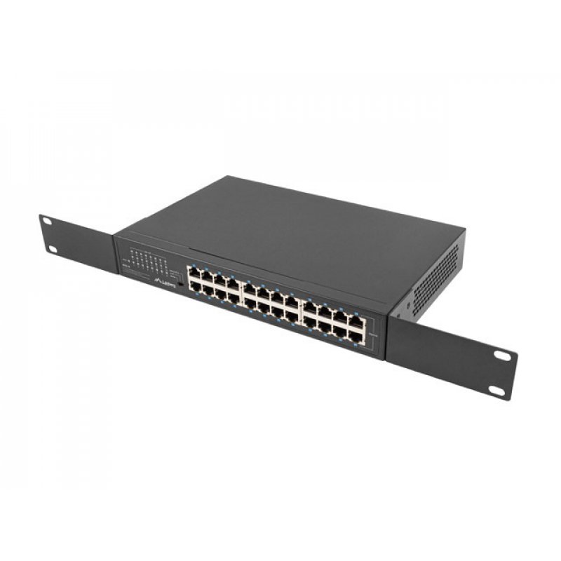 SWITCH LANBERG 24 PUERTOS GIGABIT ETHERNET RACK 19"