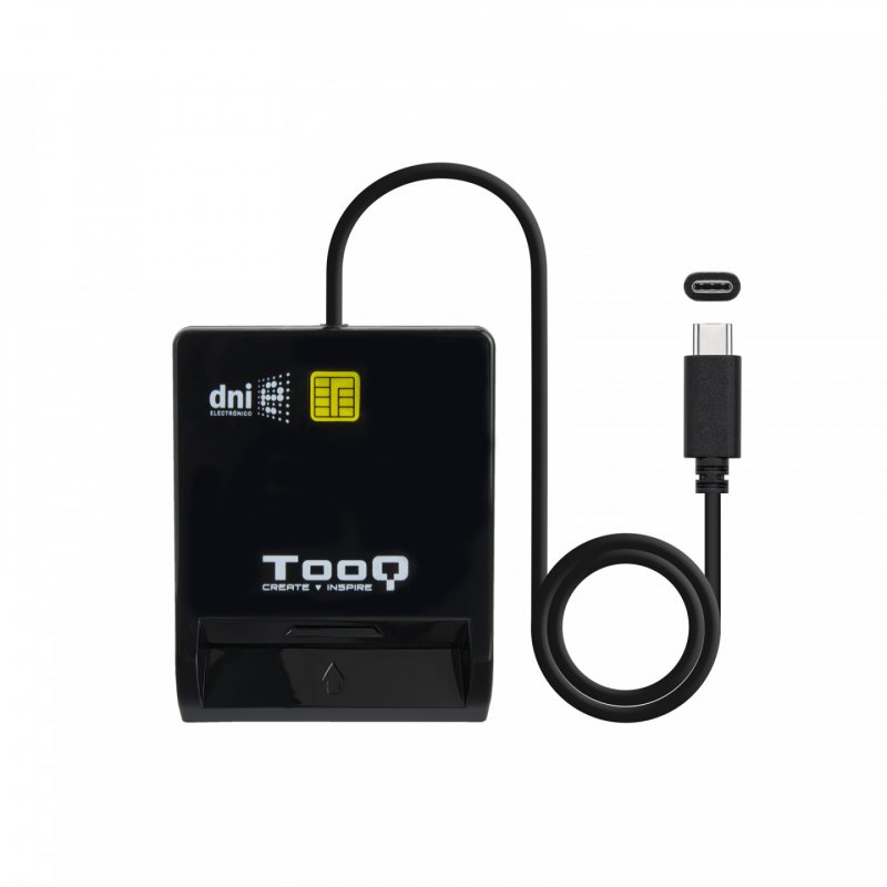 LECTOR DE TARJETAS EXTERNO TOOQ TQR-211B DNIE SIM USB-C NEGRO