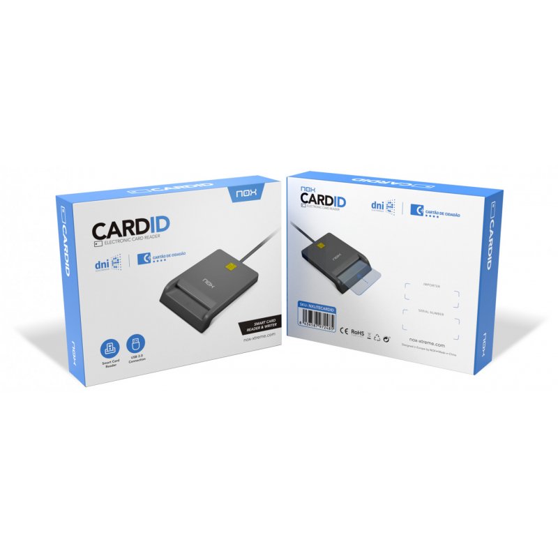 NOX Lite Card ID smart card reader Indoor USB USB 2.0 Black