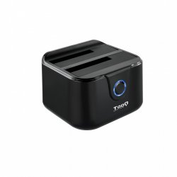 DOCK TOOQ TQDS-802B 2xSATA 2,5"/3,5" USB 3.0, CLONE OTB NEGRO