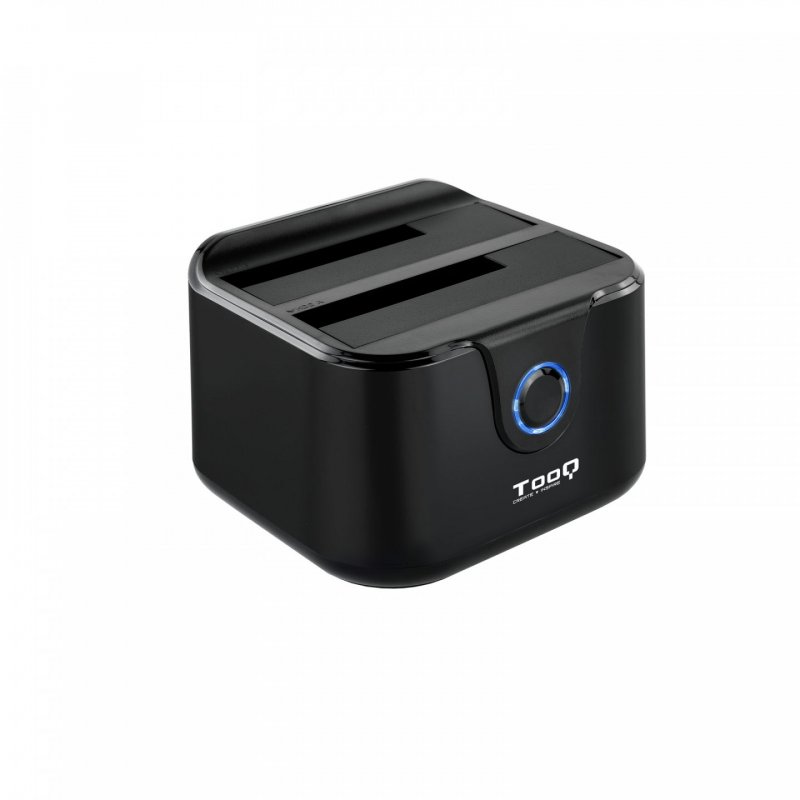 DOCK TOOQ TQDS-802B 2xSATA 2,5"/3,5" USB 3.0, CLONE OTB NEGRO