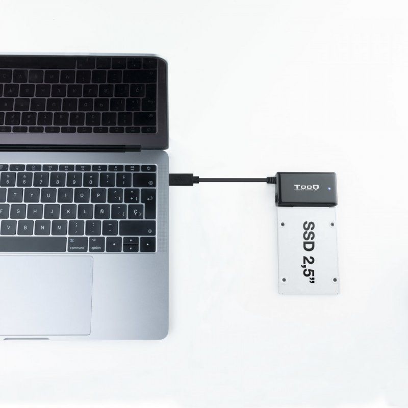 TooQ TQHDA-02C Station d'accueil de disques de stockage USB 3.2 Gen 1 (3.1 Gen 1) Type-C Noir