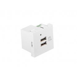 ROSETA PARED LANBERG 230V 2 X USB 5V 2.1A BLANCO