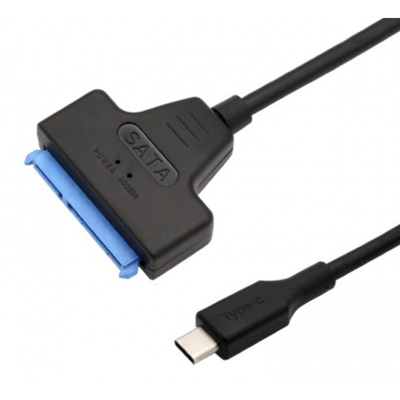 ADAPTADOR DE UNIDAD USB 3.0 TIPO-C MACHO A SATA 2.5''