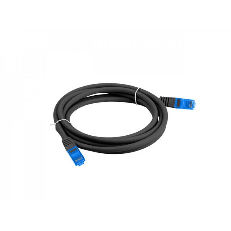 Lanberg PCF6A-10CC-0050-BK câble de réseau Noir 0,5 m Cat6a F/UTP (FTP)