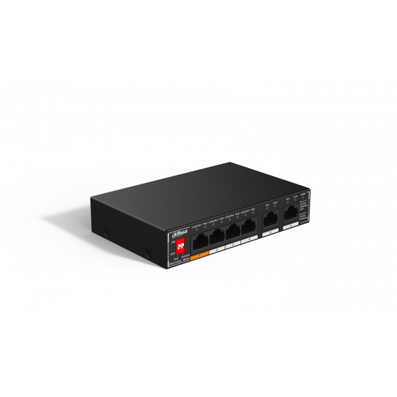 Dahua Technology PoE SG1006P Non-géré Gigabit Ethernet (10/100/1000) Connexion Ethernet, supportant l'alimentation