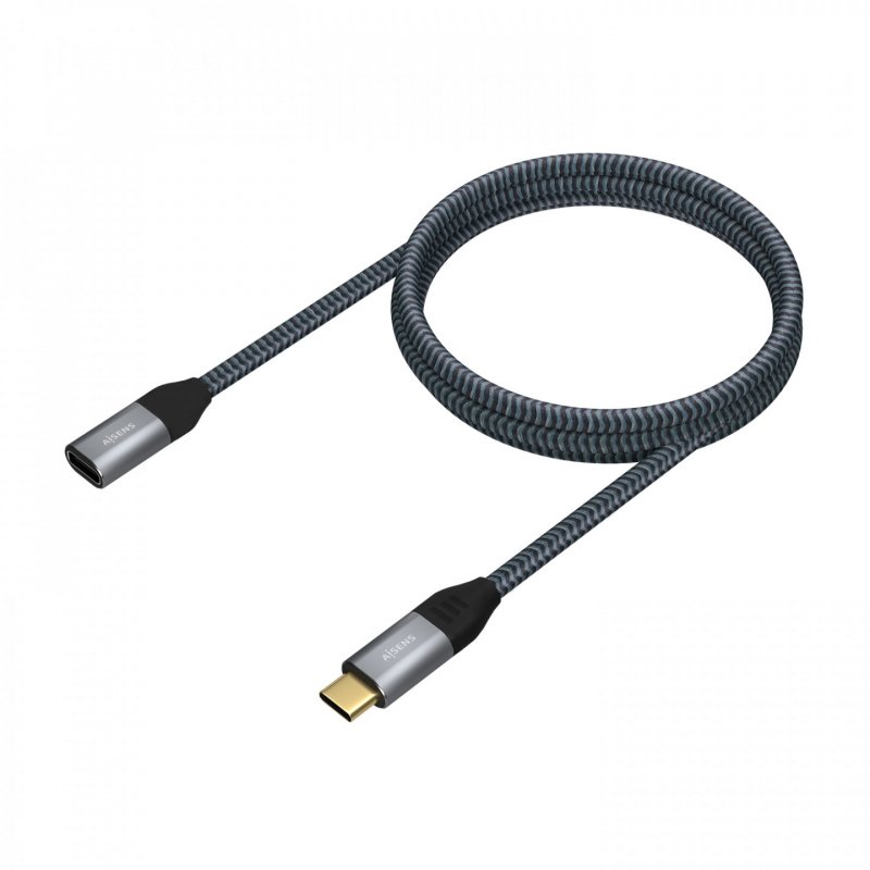 AISENS A107-0635 câble USB 1 m USB4 Gen 2x2 USB C Gris