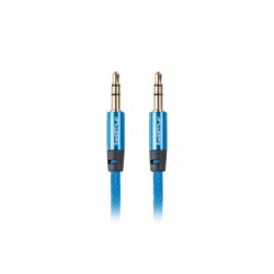 CABLE ESTEREO LANBERG JACK 3.5MM MACHO/JACK 3.5MM MACHO 1M AZUL