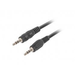 Lanberg CA-MJMJ-10CC-0020-BK câble audio 2 m 3,5mm Noir