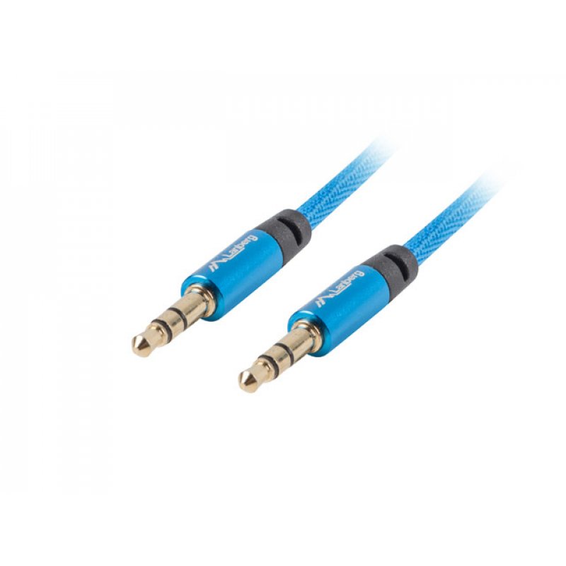 Lanberg CA-MJMJ-10CU-0030-BL audio cable 3 m 3.5mm Blue