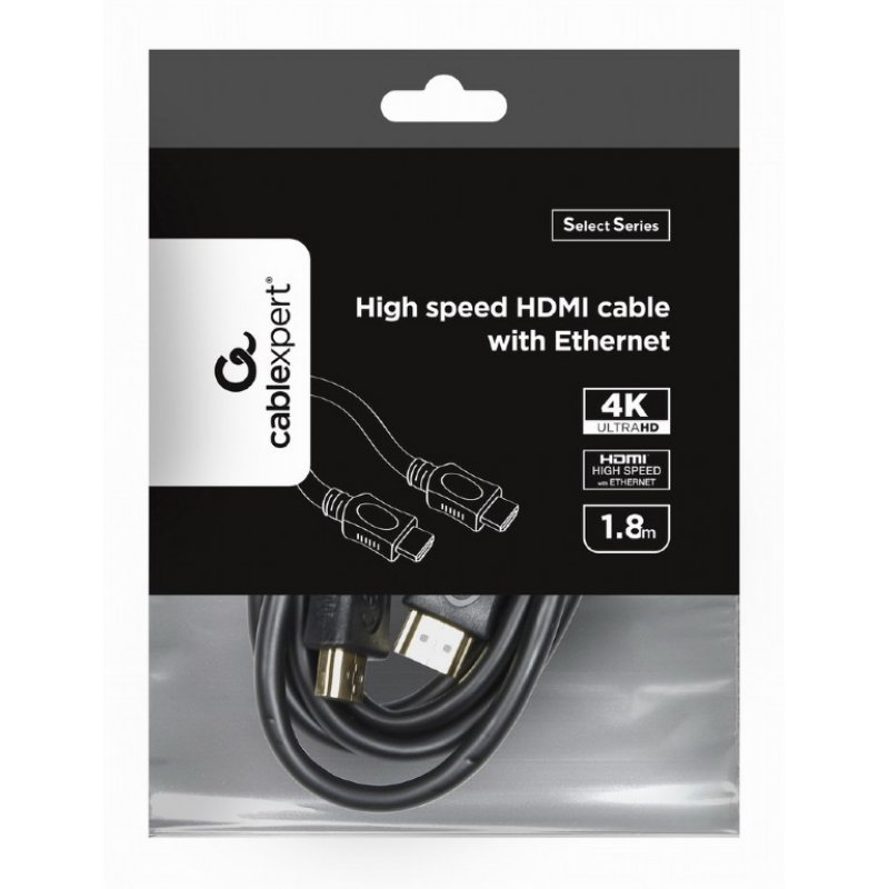 Gembird CC-HDMI4L-6 câble HDMI 1,8 m HDMI Type A (Standard) Noir