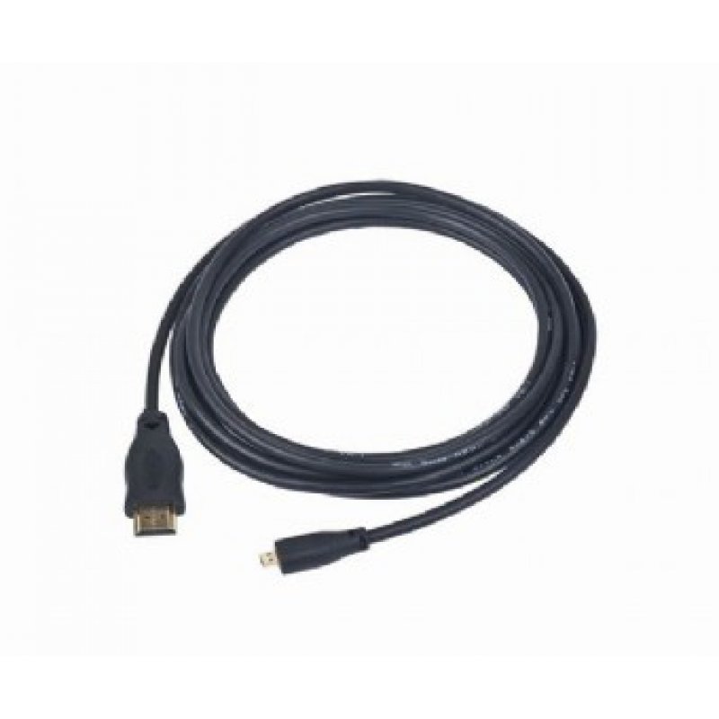 Gembird 3m HDMI-M/micro HDMI-M câble HDMI HDMI Type A (Standard) HDMI Type D (Micro) Noir