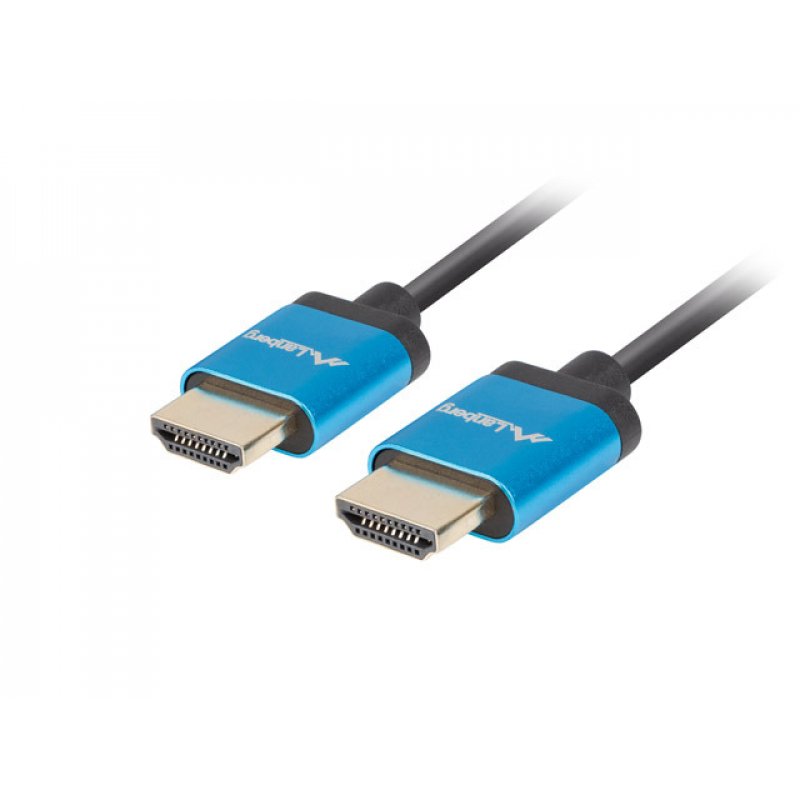 CABLE HDMI LANBERG MACHO/MACHO V2.0 4K SLIM 1M NEGRO