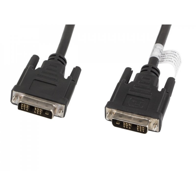 Lanberg CA-DVIS-10CC-0018-BK DVI cable 1.8 m DVI-D Black