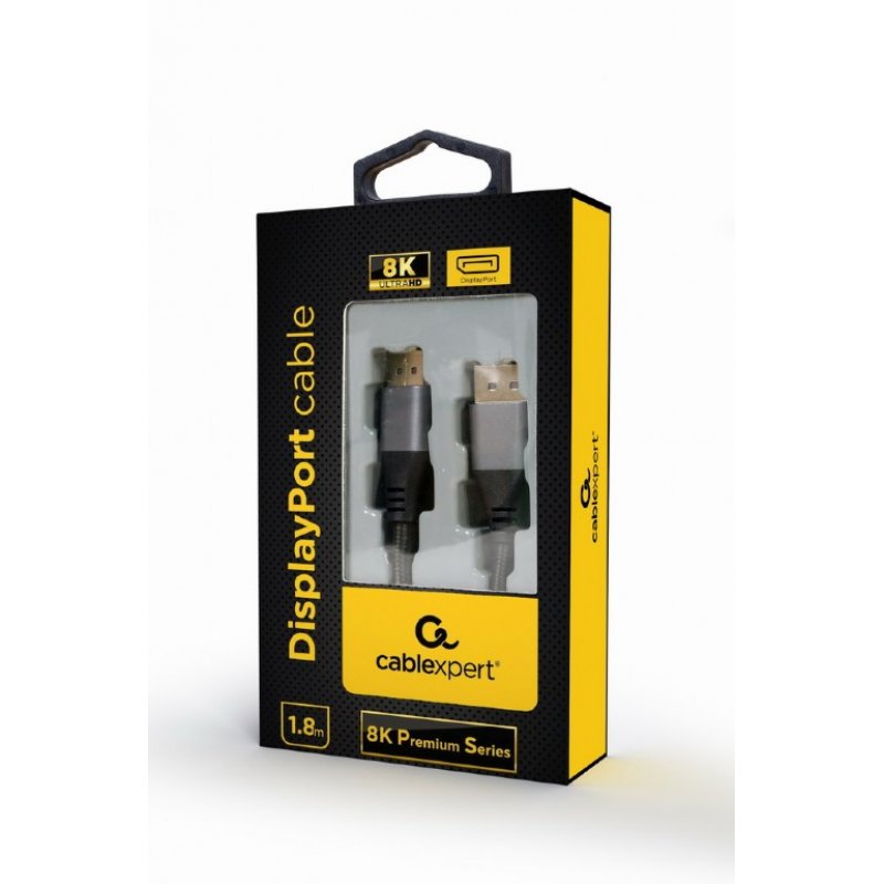 Gembird CC-DP8K-6 DisplayPort cable 1.8 m Black