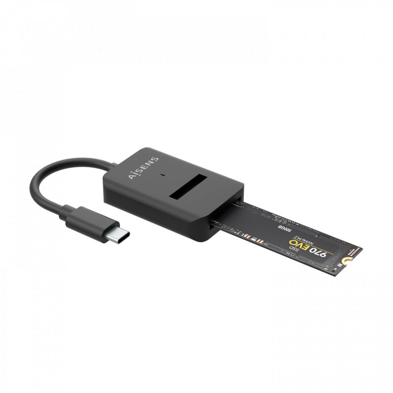 AISENS USB-C Dock M.2 (NGFF) ASUC-M2D011-BK SATA/NVMe to USB3.1 Gen2, Black