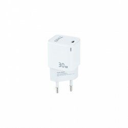 TooQ GAN USB-C/PD Wall Charger 30W, White