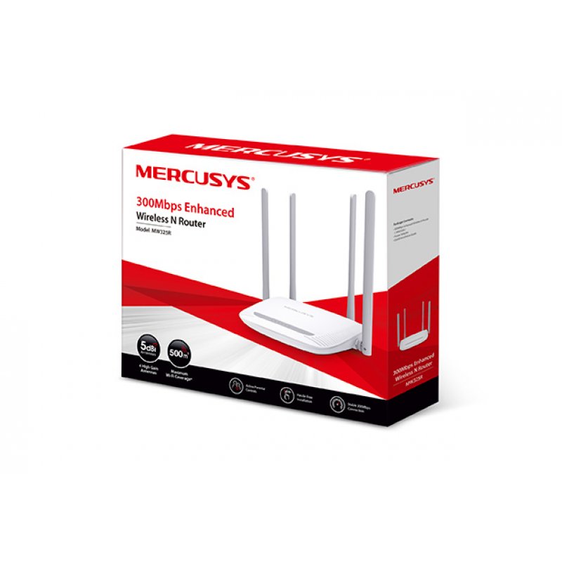 Mercusys MW325R routeur sans fil Fast Ethernet Monobande (2,4 GHz) Blanc