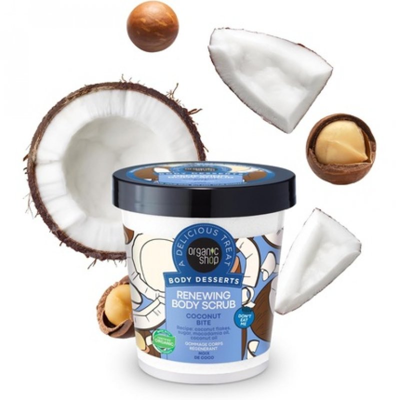 Organic Shop Body Desserts Renewing Coconut Bite Body Scrub 450ml
