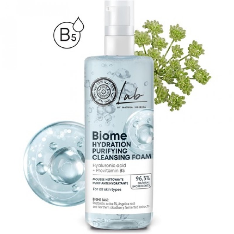 Natura Siberica Lab Biome Hydration Purifying Face Cleansing Foam 200ml