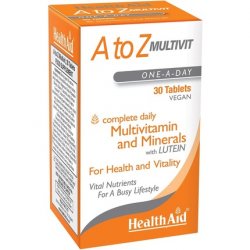 HealthAid A to Z Multivitamins and Minerals Vegetarian Tablets 30
