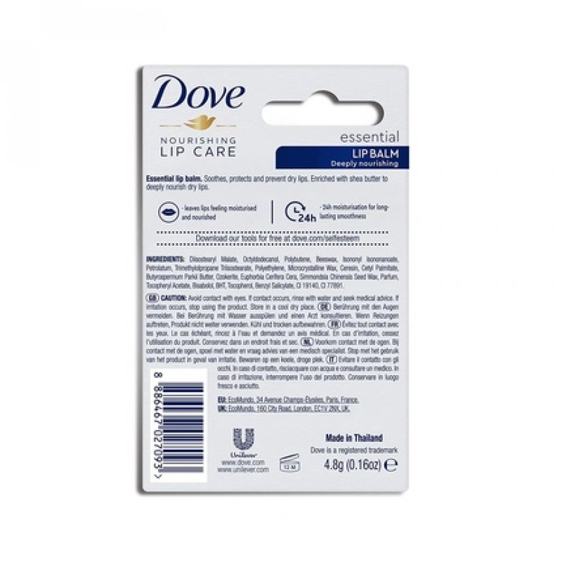 Dove Nourishing Lipcare Essential Intensive Lip Balm 4.8g