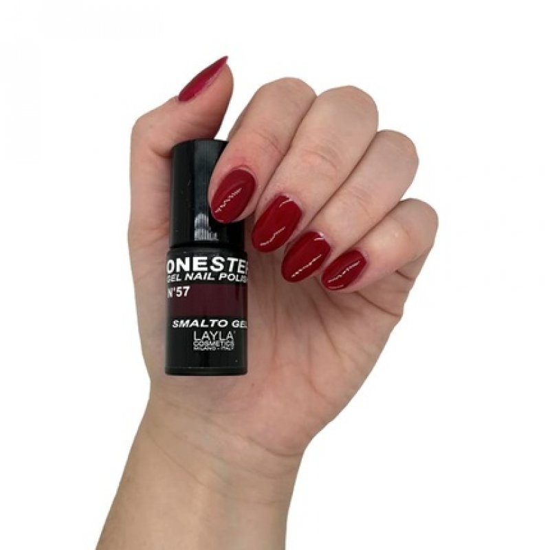 Layla Cosmetics One Step Gel Nail Polish Bellissimo Red 5ml