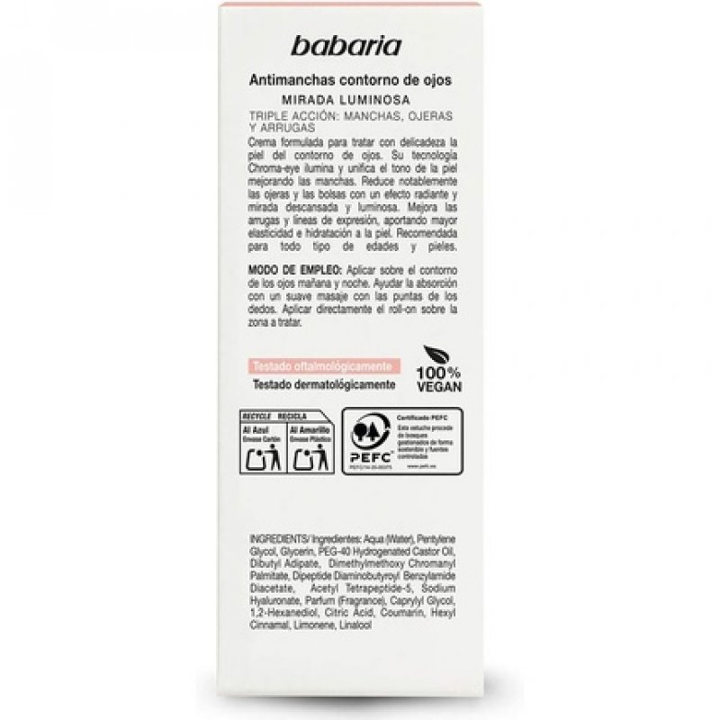 Babaria Antimanchas Eye Contour 12ml
