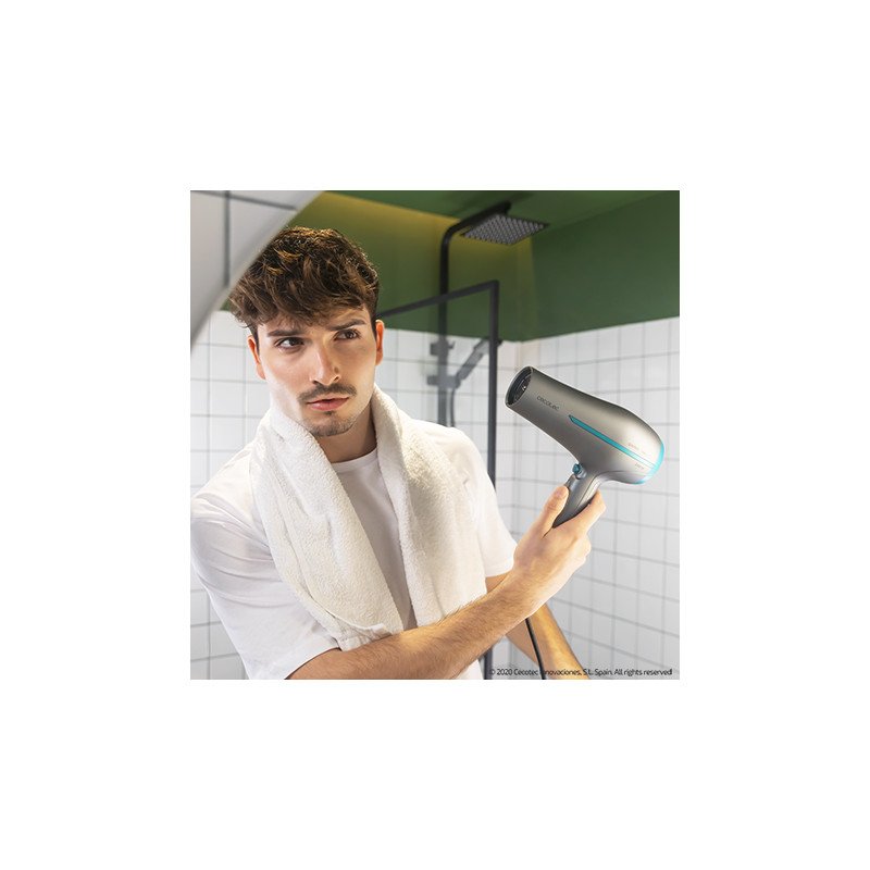 Cecotec Bamba IoniCare 5200 sèche-cheveux 2300 W Bleu, Gris