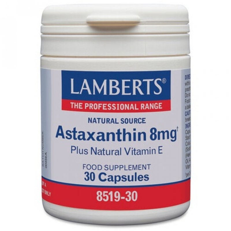 Lamberts Astaxanthin 8mg 30 Veg Capsules